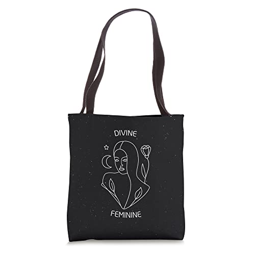 Divine Feminine Feminist Girls Power Empowered Woman Yoga Tote Bag