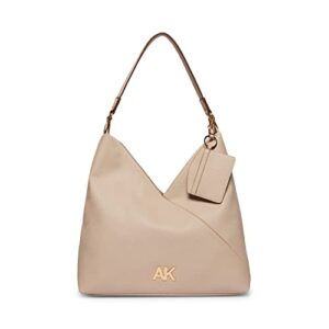 anne klein womens a-line with card case hobo, clay, one size us