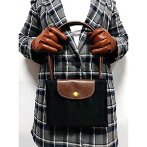 Wansihe Women Tote Bag, Fashion Black Foldable Shopping Travel Bag for Ladies, Large Waterproof Shoulder Bag School Handbag