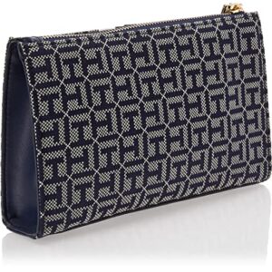 Tommy Hilfiger Womens Jaden Wristlet HANDBAG, Light Stone/Navy, One Size US