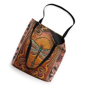 DRAGONFLY -LEATHER-BAG Sunflower Hippie Tote Bag