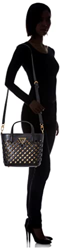 GUESS Womens Aqua Mini Tote Crossbody, Black, One Size US