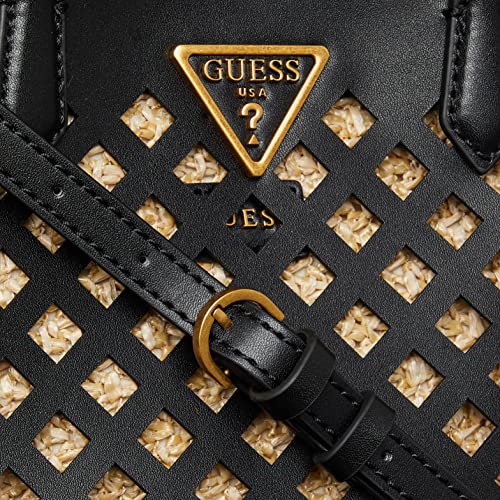 GUESS Womens Aqua Mini Tote Crossbody, Black, One Size US