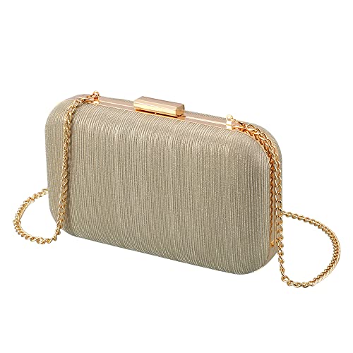 Savatano gold clutch,gold clutch purses for women evening wedding cocktail party evening bag shoulder crossbody handbag