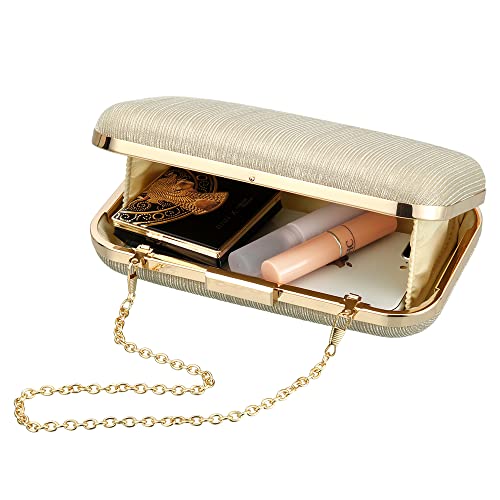 Savatano gold clutch,gold clutch purses for women evening wedding cocktail party evening bag shoulder crossbody handbag