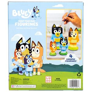 Bluey Paint Your Own Figurines – Ceramic and Bingo Figurines for Kids to Paint – Fun Painting Kit – Creative Toys for Kids, Great for Birthday Parties & Sleepovers,Multi