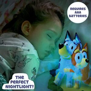 Bluey Paint Your Own Light-Up Figurine, Bluey & Bingo Night Light, Toys for Kids, Playset, Party Decorations, Game, for Kids Ages 3+