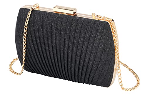 Savatano gold clutch,Evening bag gold clutch purses for women evening wedding cocktail party crossbody shoulder handbag