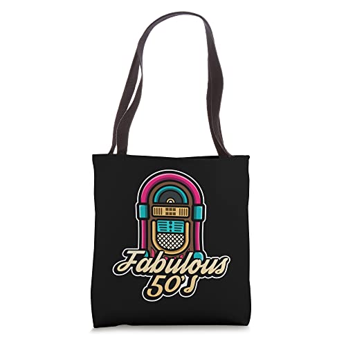 Sock Hop Costume Fabulous 50s Jukebox for Greaser Babe Tote Bag