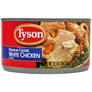 tyson chunk chicken breast in can, 12.5-ounce (pack of 6)