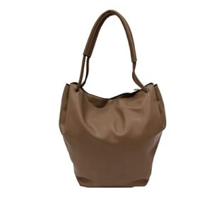 a new day women’s snap closure shoulder bag in sandpiper brown