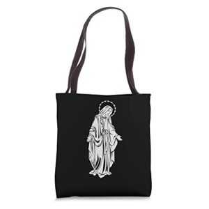 mary, the blessed virgin tote bag