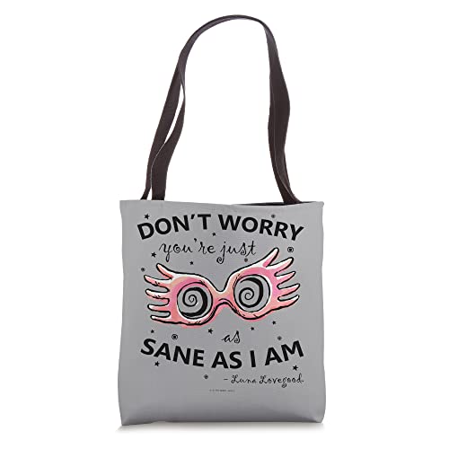 Harry Potter Luna Lovegood Spectrespecs Black Tote Bag