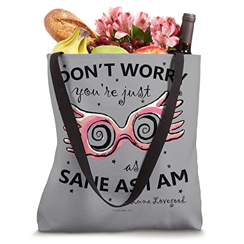 Harry Potter Luna Lovegood Spectrespecs Black Tote Bag