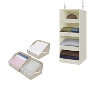 granny says bundle of 1-pack hanging shelves & 3-pack trapezoid storage bins