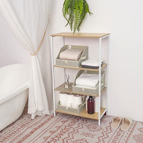 GRANNY SAYS Bundle of 1-Pack Hanging Shelves & 3-Pack Trapezoid Storage Bins