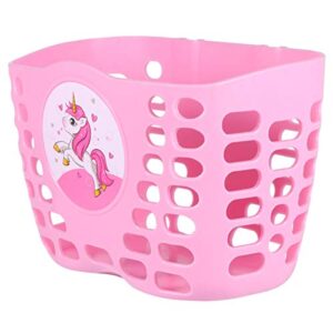 Toyvian Girls Bike Basket Kids Scooter Basket 2 kids basket basket for bike kids bike basket Cute Cartoon Storage Basket