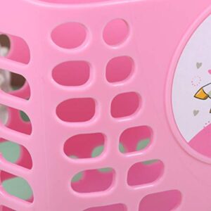 Toyvian Girls Bike Basket Kids Scooter Basket 2 kids basket basket for bike kids bike basket Cute Cartoon Storage Basket