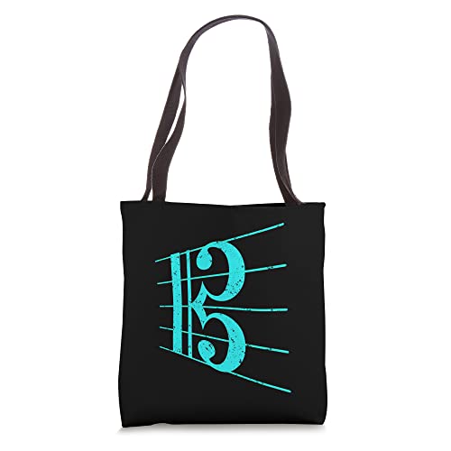 Vintage Alto Clef Music Fan Cute Violinist Funny Treble Gift Tote Bag