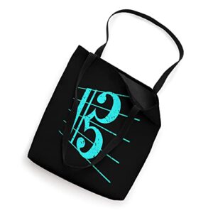 Vintage Alto Clef Music Fan Cute Violinist Funny Treble Gift Tote Bag