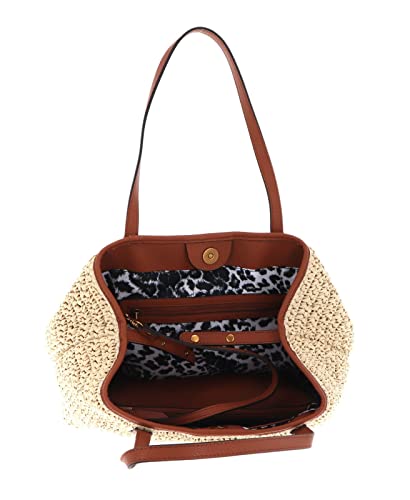 GUESS Vikky Tote, Natural/Cognac