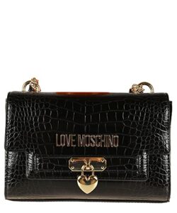 love moschino women shoulder bag black