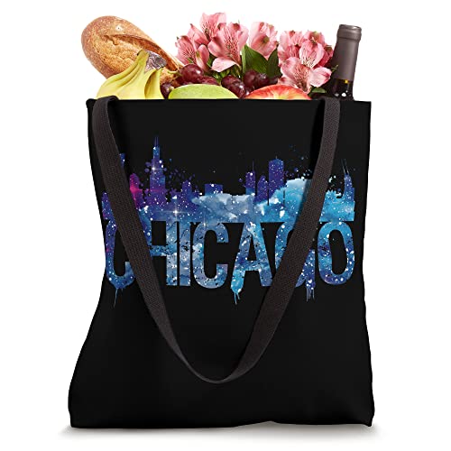 Chicago City Skyline Illinois Family Vacation Trip Souvenir Tote Bag