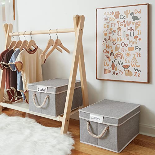 LoforHoney Home Bundle- Storage Bins with Lids Light Gray Large 2-Pack & 4-Pack