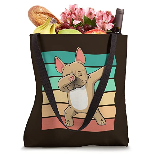 Funny Dabbing French Bulldog Frenchie Pet Owner Humor Tote Bag
