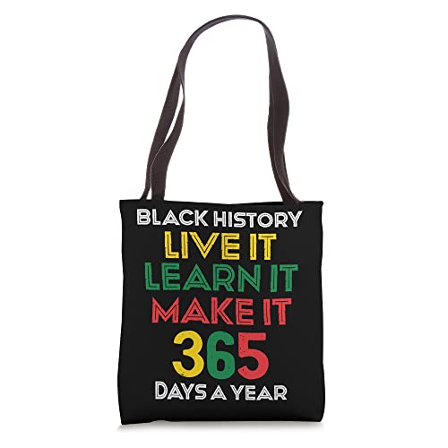 Black History Month 365 African American Heritage Tote Bag