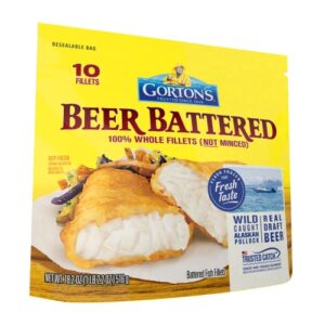 gorton’s, classic beer batter crispy fillets, 18.2 oz (frozen)
