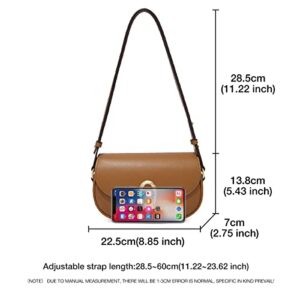 FOXLOVER Mini Cow Leather Crossbody Bag for Women Stylish Shoulder Bag Ladies Messenger Bags Purse and Handbag