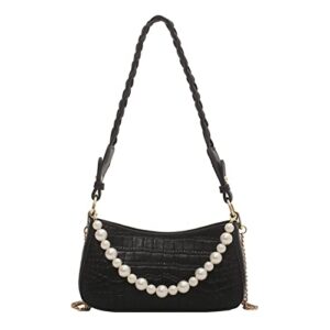 karresly women’s tote shoulder handbag fashion clutch retro classic crossbody mini purse(black1)