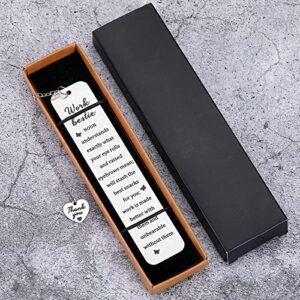 Employee Appreciation Gifts for Women Work Bestie Office Best Friend Bookmark Boss Lady Day Christmas Supervisor Leader Manager Colleague Leaving Retirement Thank You Farewell Going Away Men Her Him