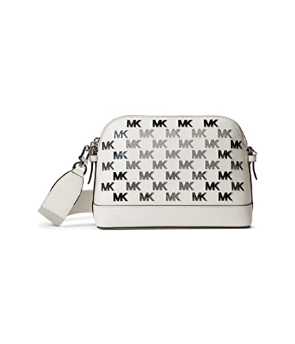 Michael Kors Jet Set Charm Large Dome Crossbody Optic White One Size