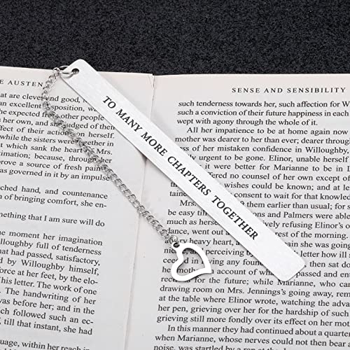 Valentines Day Bookmarks for Boyfriend Girlfriend Anniversary Birthday Gift for Couples Husband Wife Christmas Wedding Engagement Gifts for Book Lovers Women Men Book Marks for Bride Fiance Fiancee