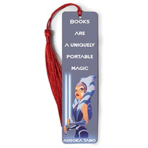 bookmarks metal ruler ahsoka bookography tano measure tassels bookworm for book markers lovers reading notebook bookmark bibliophile gift