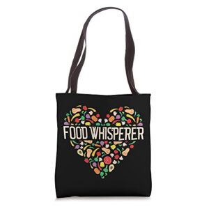 food whisperer vegan vegetarian nutritionist tote bag
