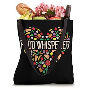 Food Whisperer Vegan Vegetarian Nutritionist Tote Bag