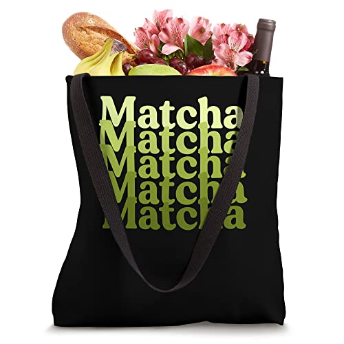 Vintage Matcha Lover Gift for Barista Retro Green Tea Party Tote Bag