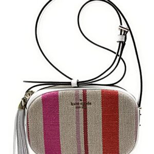 Kate Spade Kourtney Camera Leather Crossbody Bag Purse Handbag (Stripe multi)