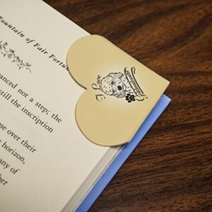 I Love My Goldendoodle Heart Faux Leather Bookmark - Set of 2