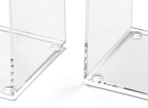 OSCO Clear Acrylic Very Small Bookends, ABE-2