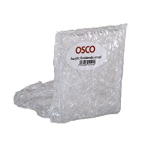 OSCO Clear Acrylic Very Small Bookends, ABE-2