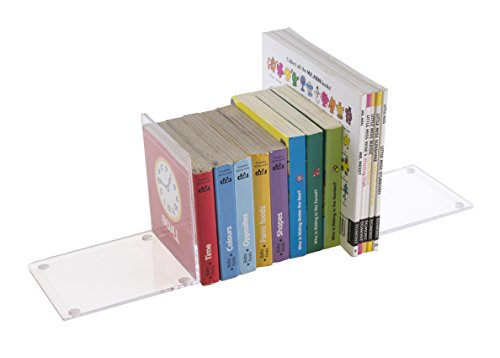 OSCO Clear Acrylic Very Small Bookends, ABE-2