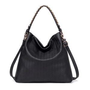 montana west purse tote bag for women large hobo bag soft shoulder handbag mwc-082bk