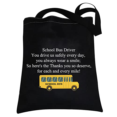 CMNIM School Bus Driver Gifts School Bus Driver Appreciation Gifts Tote Bag Thank You Gifts for School Bus Driver