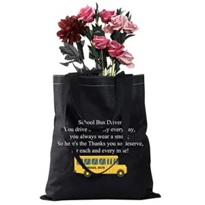 CMNIM School Bus Driver Gifts School Bus Driver Appreciation Gifts Tote Bag Thank You Gifts for School Bus Driver