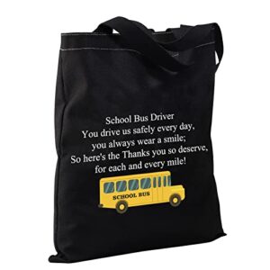 CMNIM School Bus Driver Gifts School Bus Driver Appreciation Gifts Tote Bag Thank You Gifts for School Bus Driver