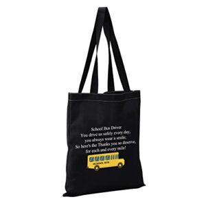 CMNIM School Bus Driver Gifts School Bus Driver Appreciation Gifts Tote Bag Thank You Gifts for School Bus Driver